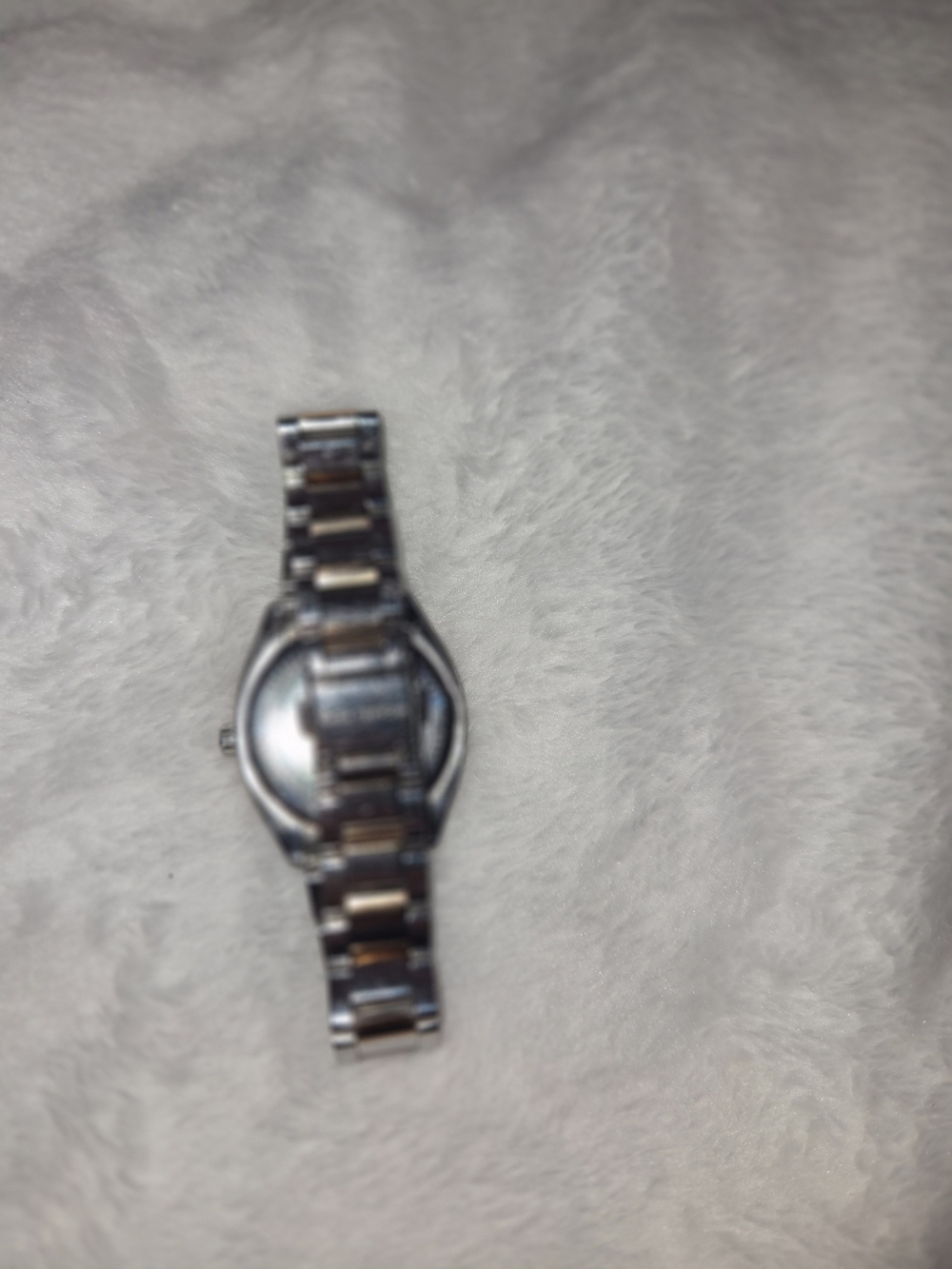 Michael Kors Silver Tone Crystal Bezel Watch - White Dial - Picture 3 of 6